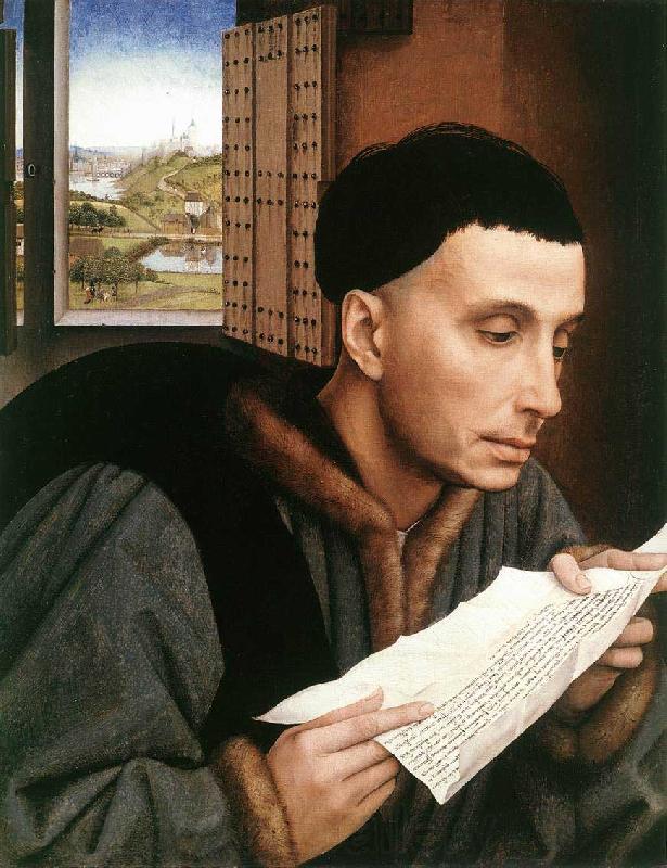 Rogier van der Weyden A Man Reading Germany oil painting art